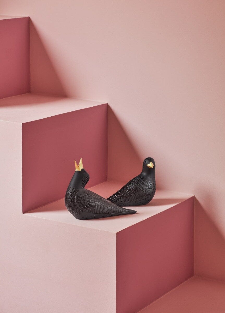 LLADRO Lladro Siyah Kuş 2 D’Maison