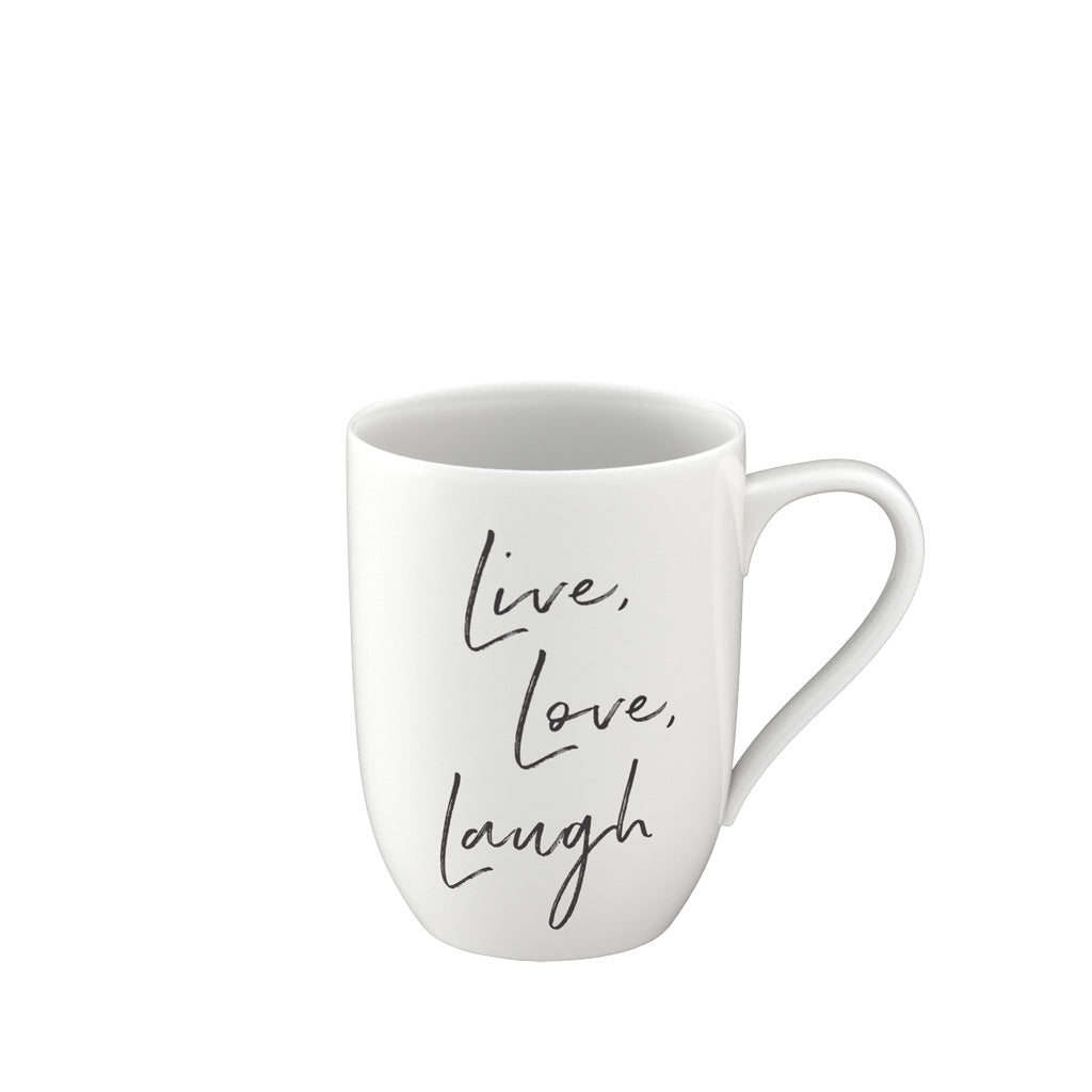 VILLEROY AND BOCH Statement Mesajlı Kupa 'Live Love Laugh' D’Maison