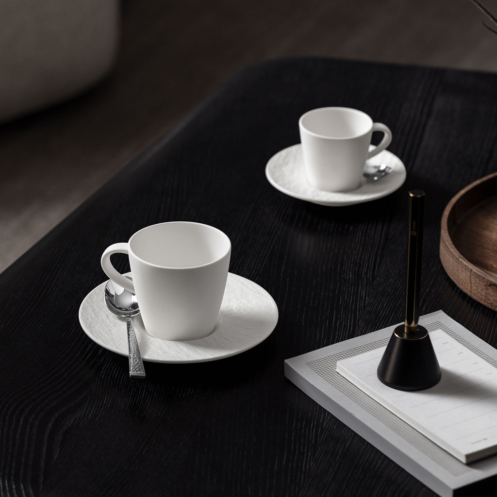 VILLEROY AND BOCH Manufacture Rock Beyaz Kahve, Çay Fincanı 0,15 L D’Maison