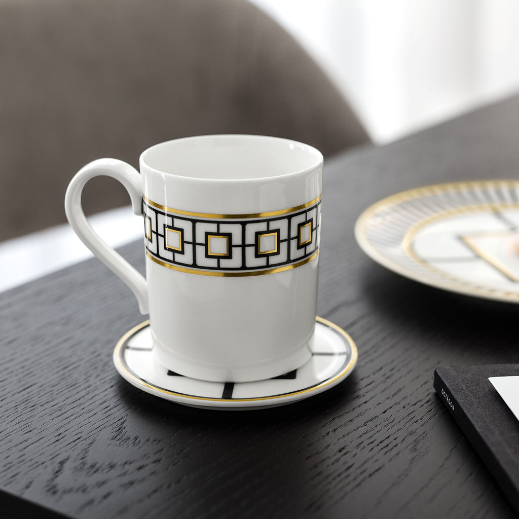 VILLEROY AND BOCH Metrochic Geometrik Desenli Kupa D’Maison