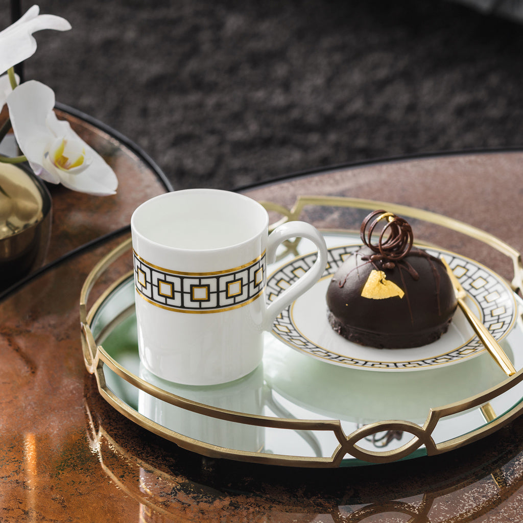 VILLEROY AND BOCH Metrochic Geometrik Desenli Kupa D’Maison