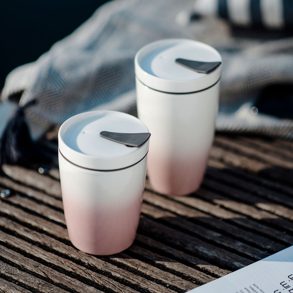 VILLEROY AND BOCH Coffee To Go Pembe Porselen Kupa Termos 0,29L D’Maison