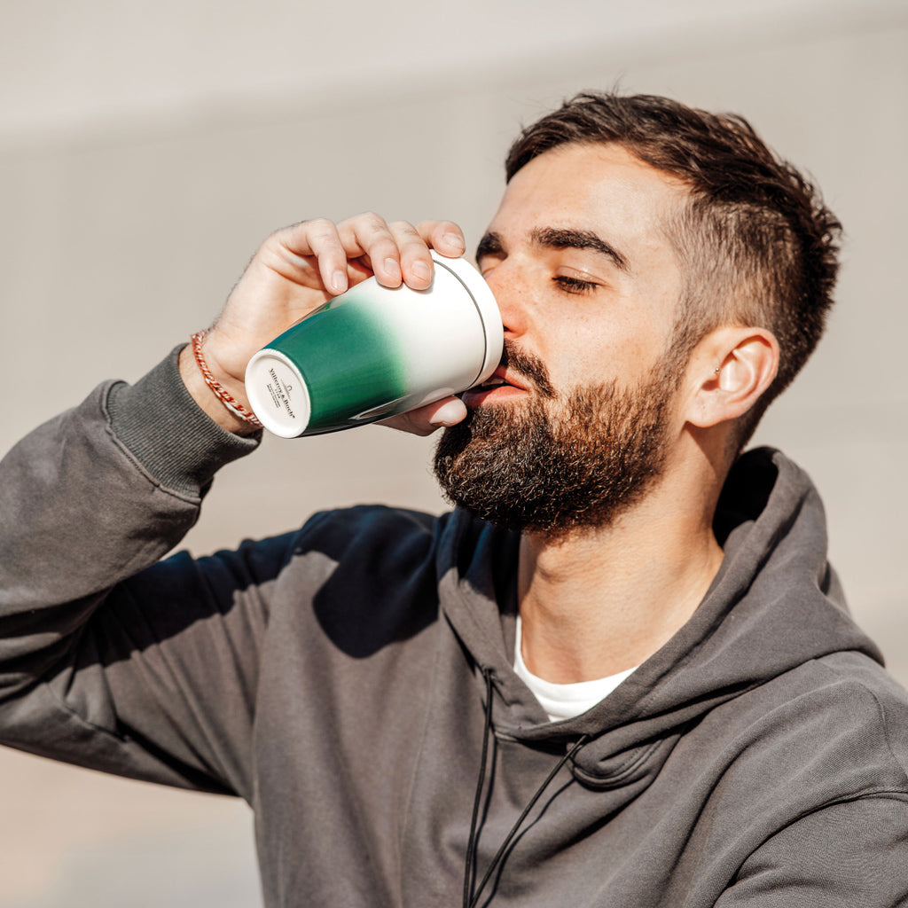 VILLEROY AND BOCH Coffee To Go Yeşil Porselen Kupa Termos 0,35L D’Maison