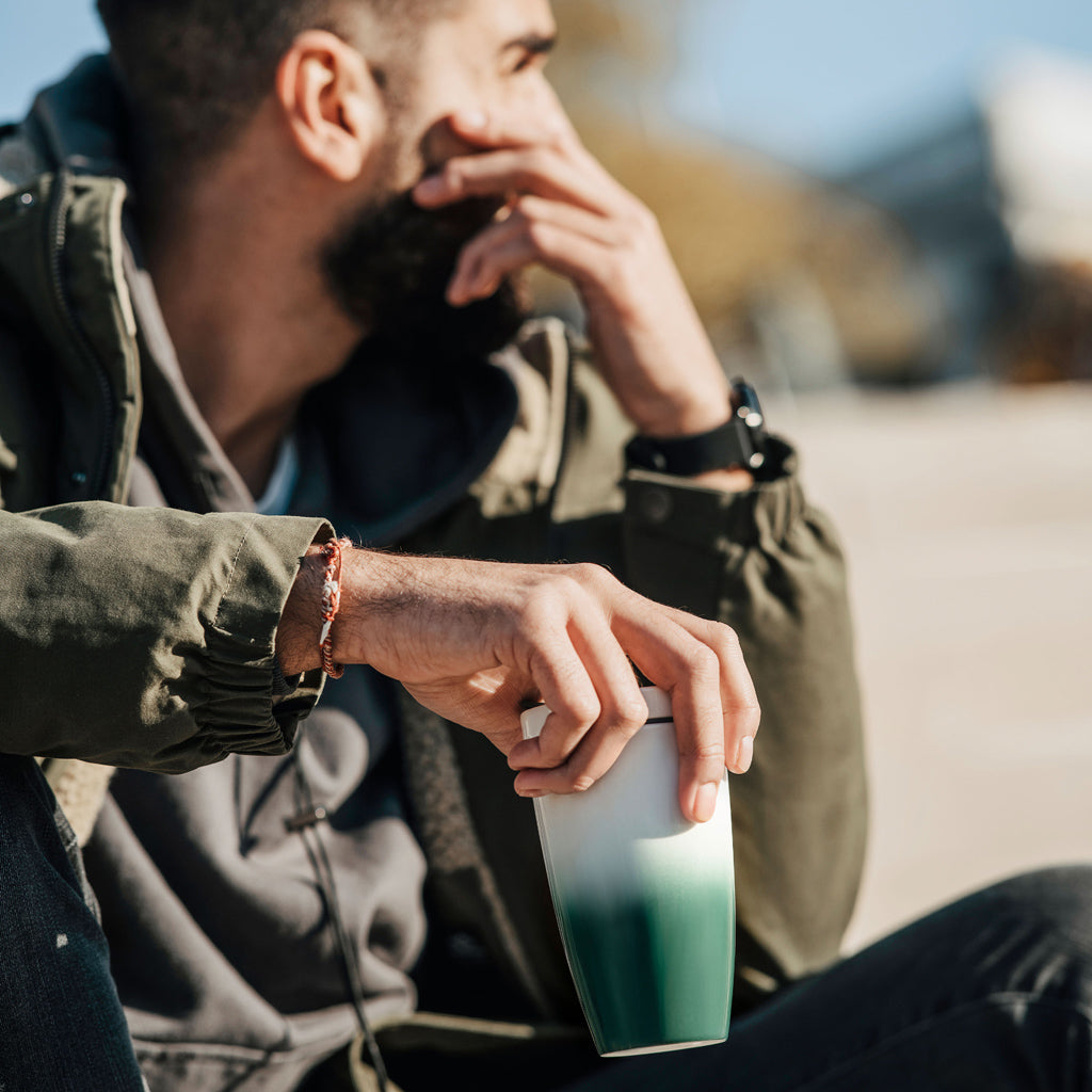 VILLEROY AND BOCH Coffee To Go Yeşil Porselen Kupa Termos 0,35L D’Maison