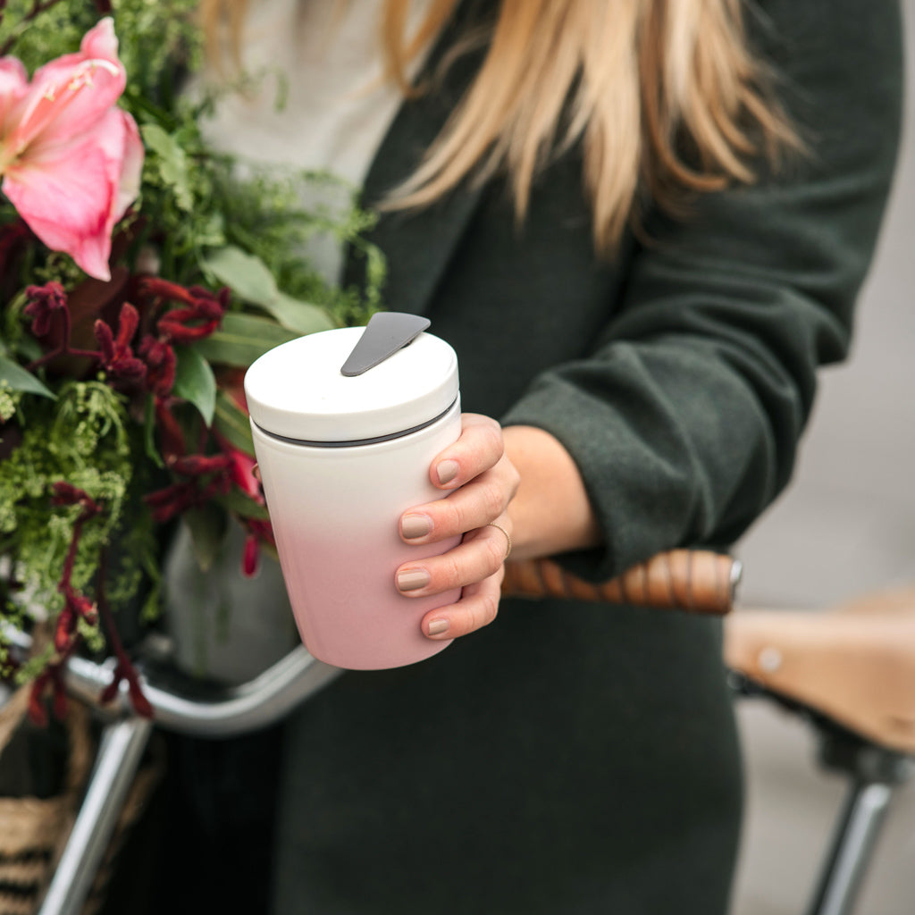 VILLEROY AND BOCH Coffee To Go Pembe Porselen Kupa Termos 0,29L D’Maison