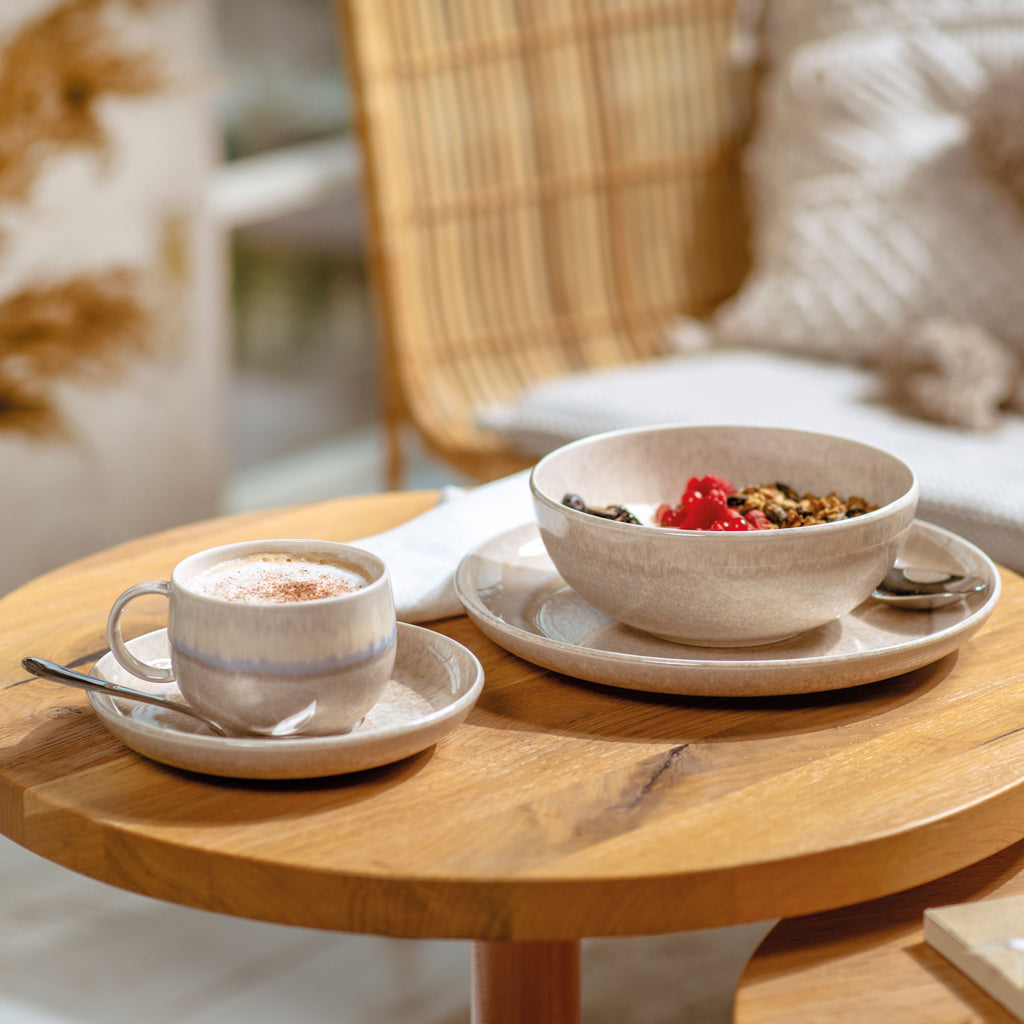 VILLEROY AND BOCH Perlemor Bej Kahve, Çay Fincan Tabağı D’Maison