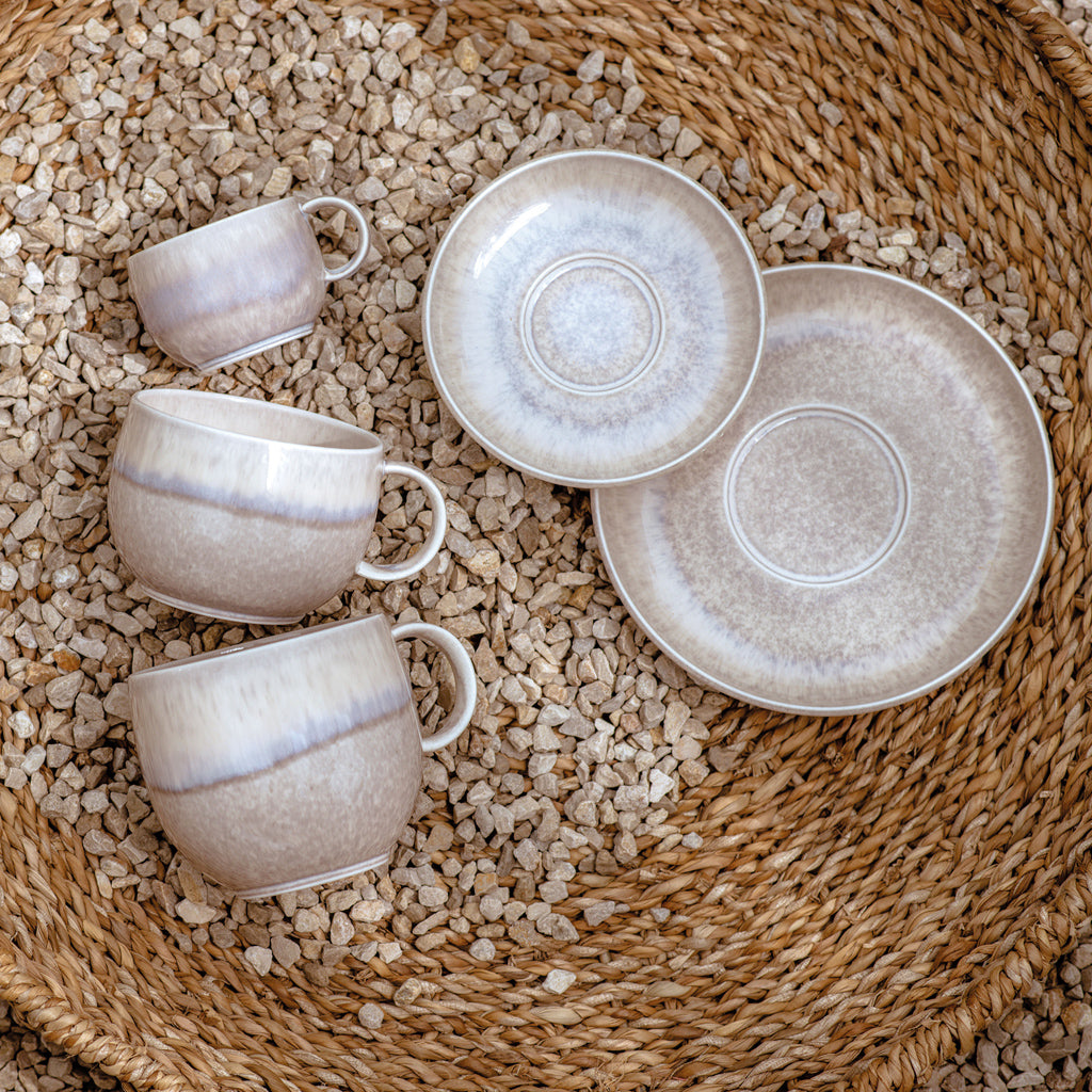 VILLEROY AND BOCH Perlemor Bej Kahve, Çay Fincan Tabağı D’Maison