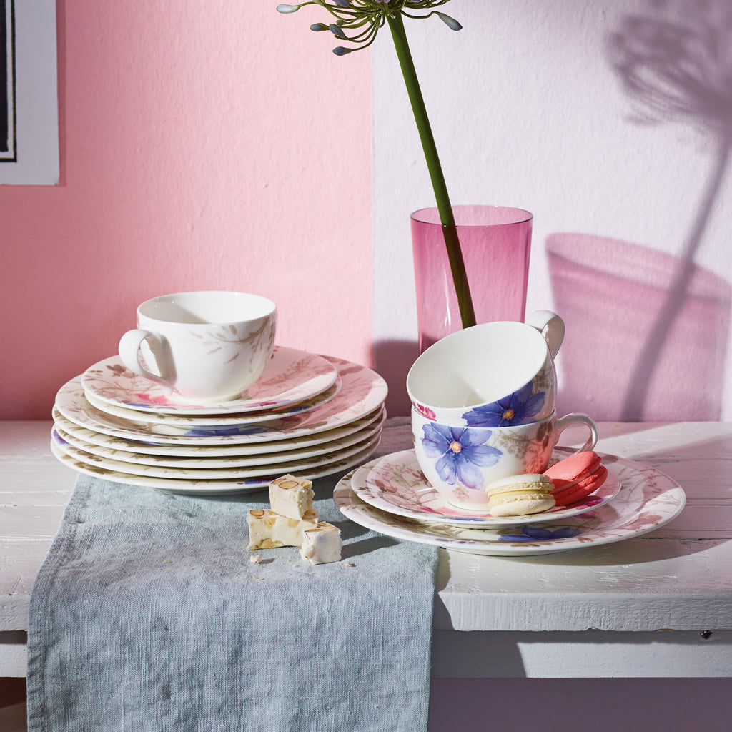 VILLEROY AND BOCH Mariefleur Gris Kahve, Çay Fincan Tabağı D’Maison