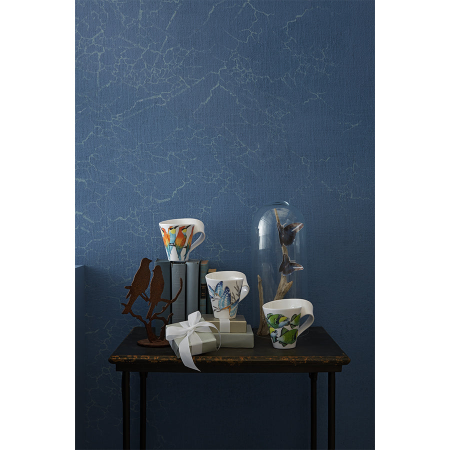 Newwave Caaffe Mavi Kelebekli Porselen Kupa