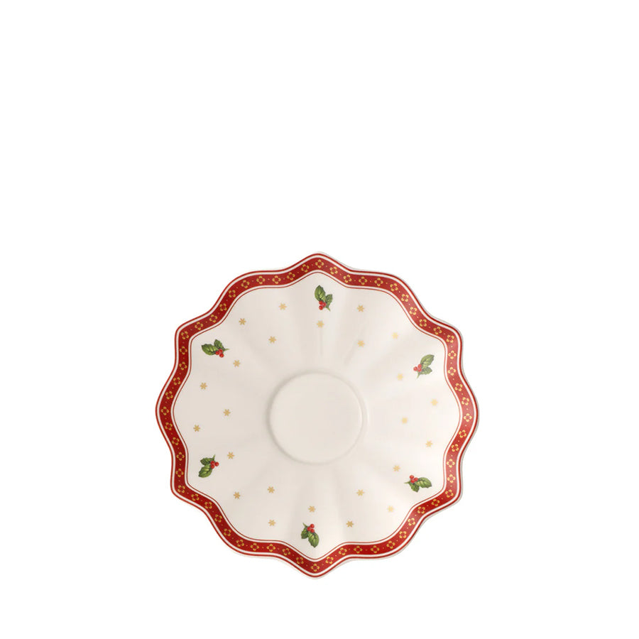 VILLEROY AND BOCH Toy's Delight Yılbaşı Kahve, Çay Fincan Tabağı D’Maison