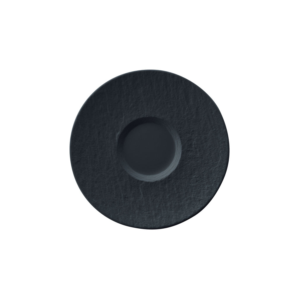 VILLEROY AND BOCH Manufacture Rock Siyah Kahve, Çay Fincan Tabağı D’Maison