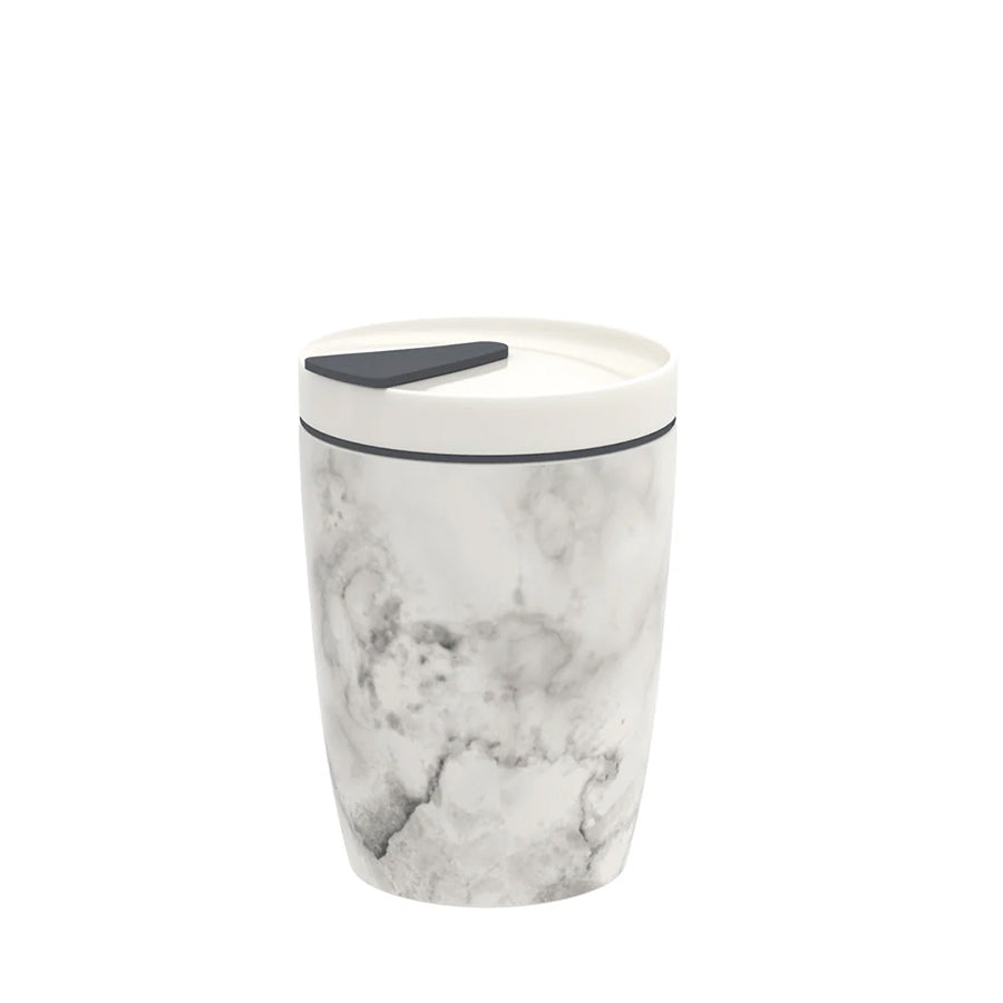 VILLEROY AND BOCH Coffee To Go Mermer Desenli Porselen Kupa Termos 0,29L D’Maison