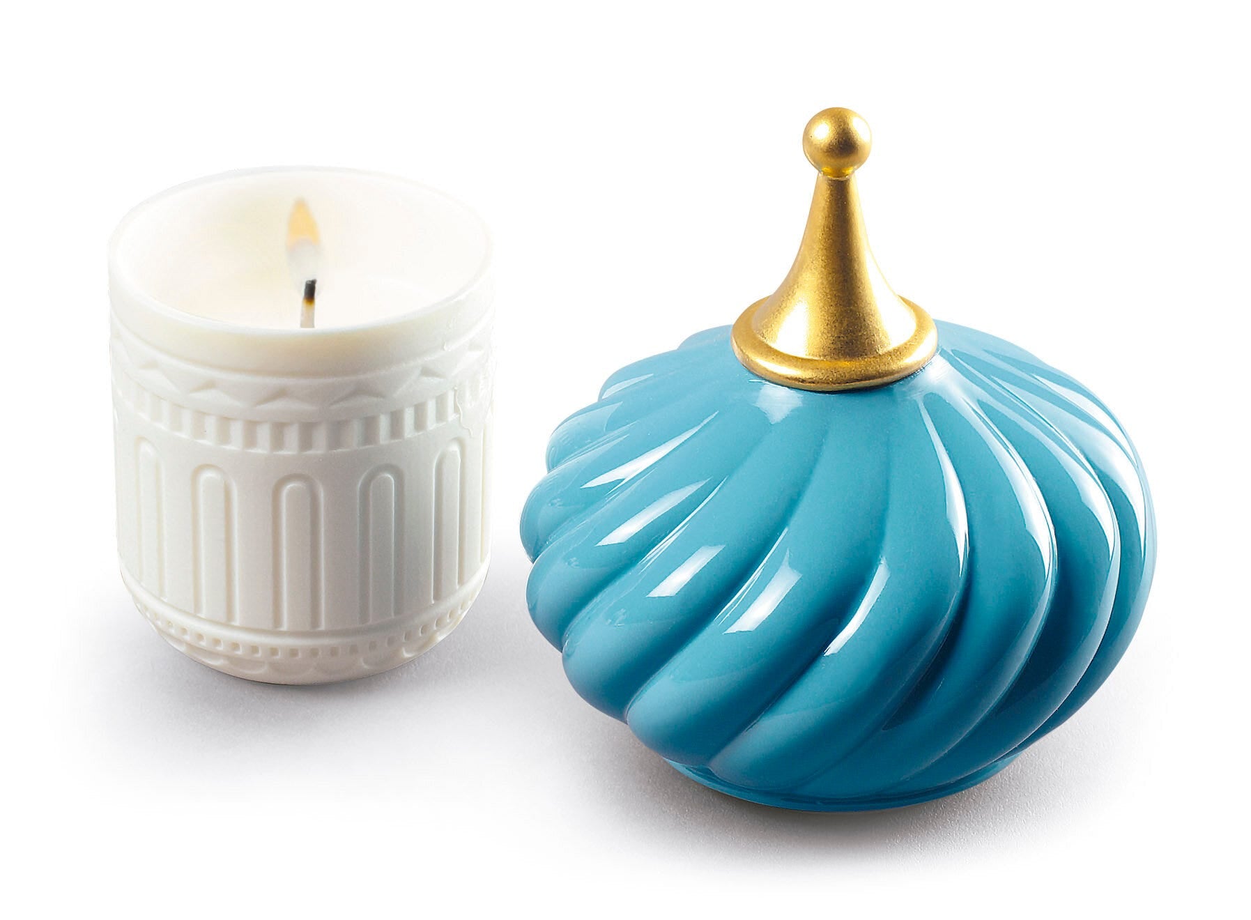 LLADRO H Lladro 1001 Gece Mumluk Spire Turkuaz D’Maison