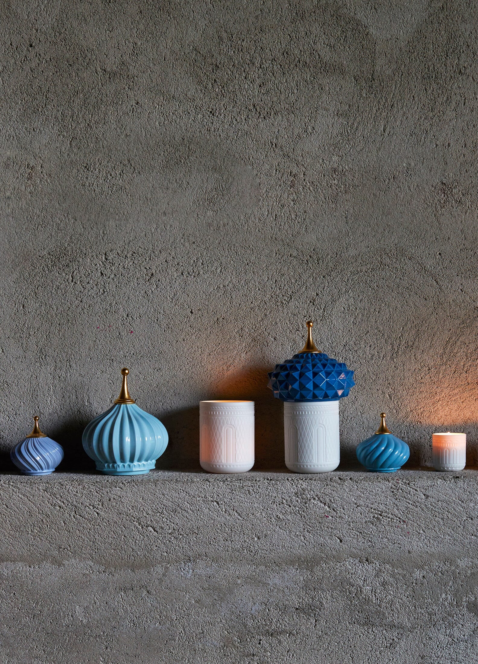 LLADRO Lladro 1001 Gece Mumluk Spire Mavi D’Maison