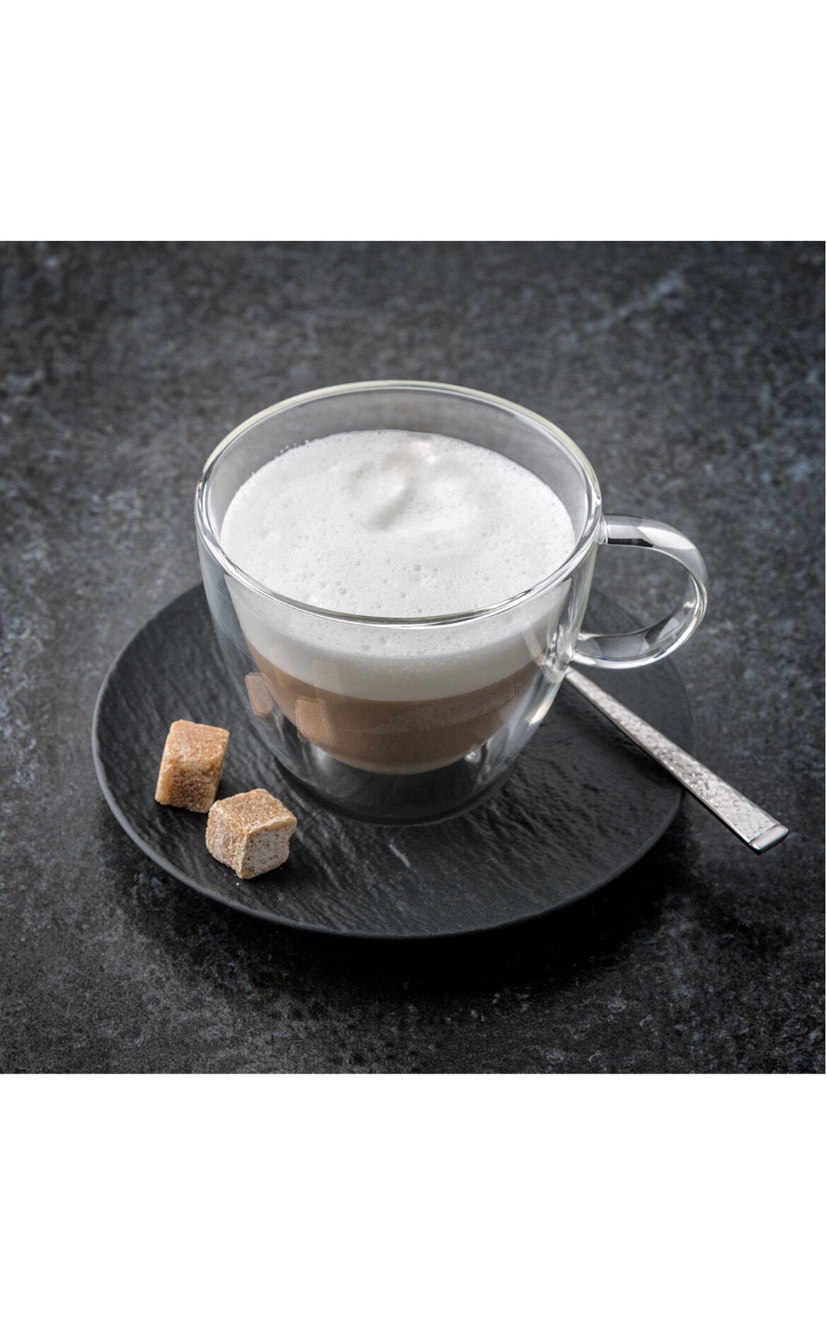 VILLEROY AND BOCH Manufacture Rock Siyah Kahve, Çay Fincan Tabağı D’Maison