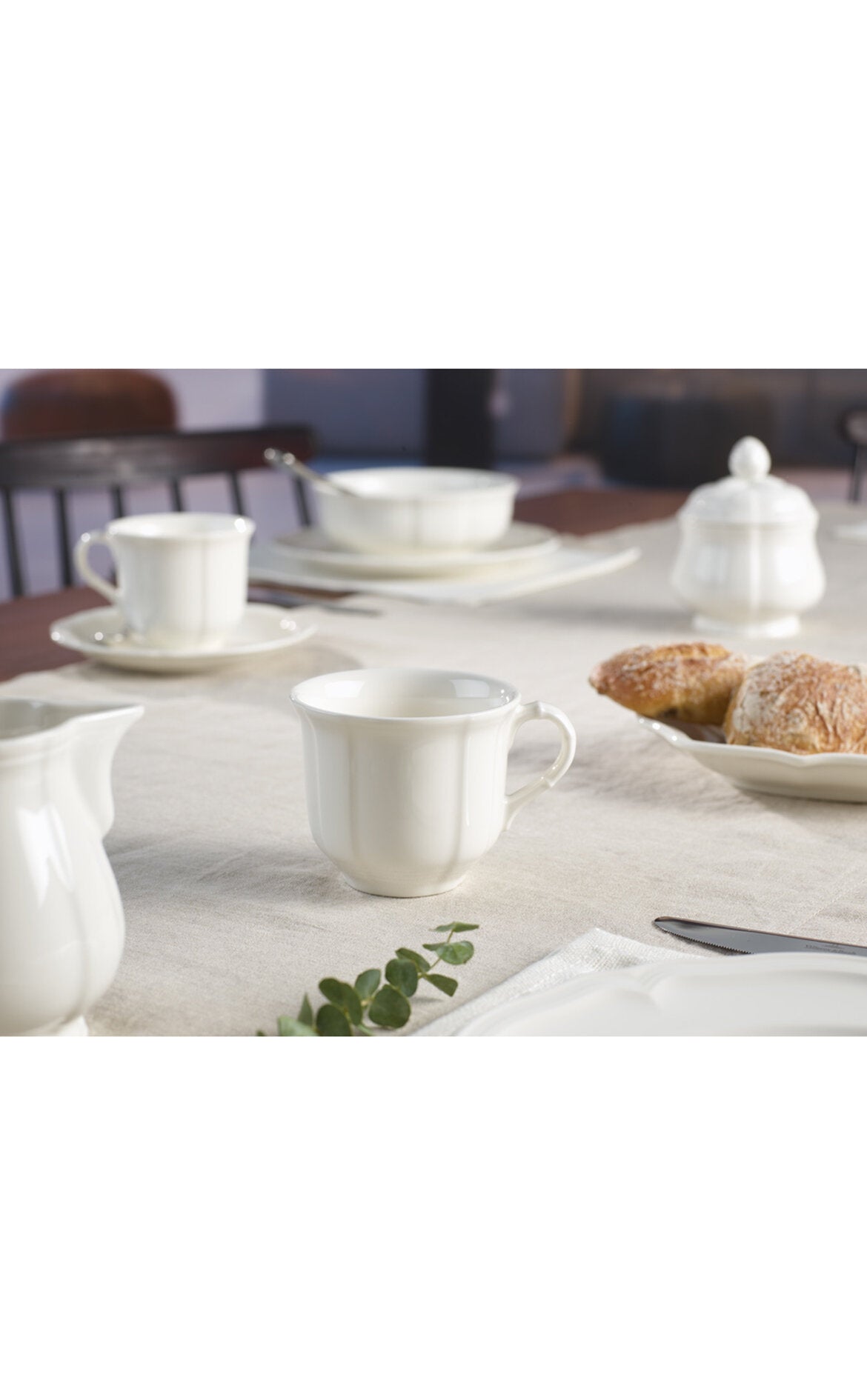 VILLEROY AND BOCH Manoir Beyaz Kahve, Çay Fincanı 0,15 L D’Maison