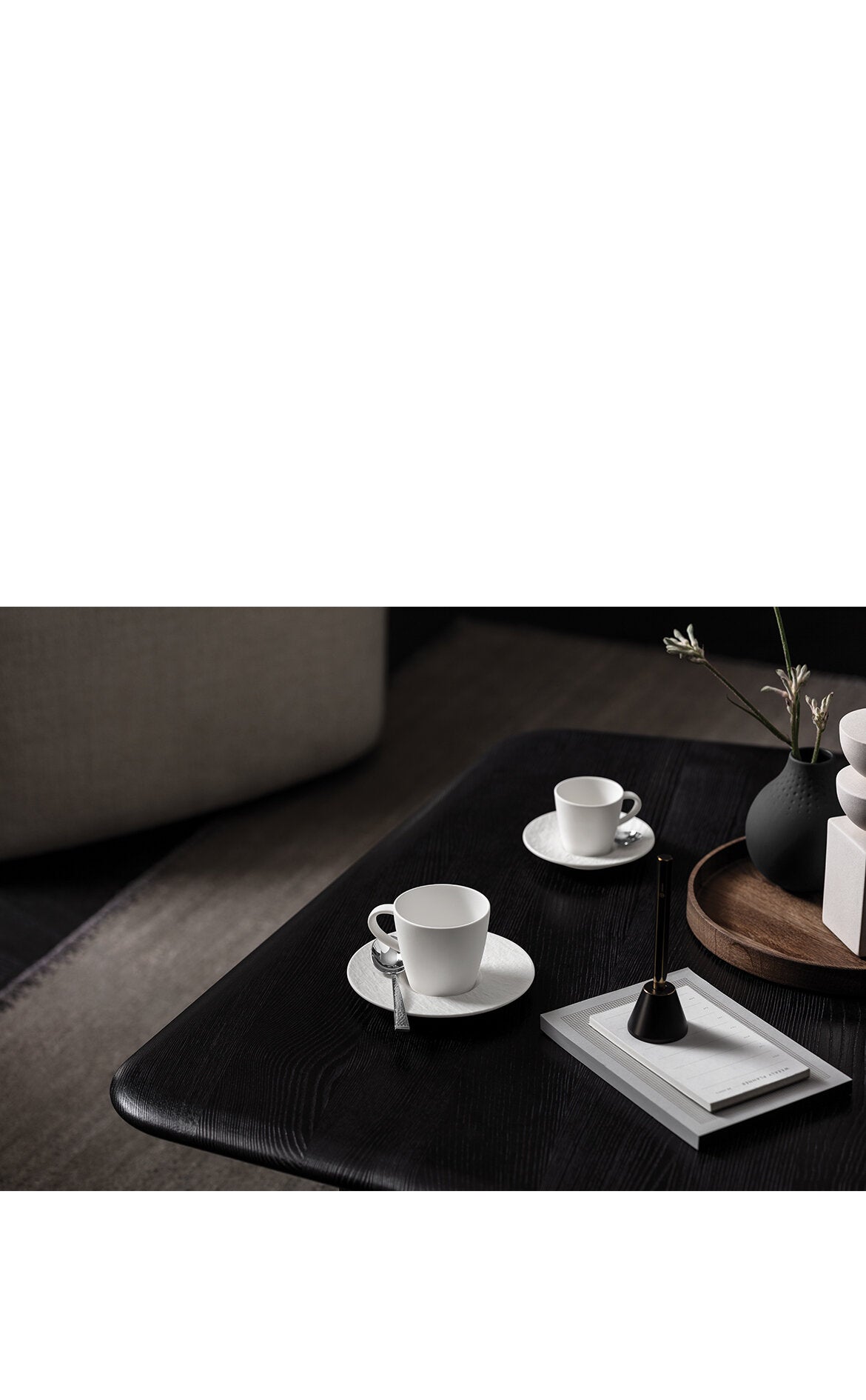 VILLEROY AND BOCH Manufacture Rock Beyaz Kahve, Çay Fincanı 0,15 L D’Maison