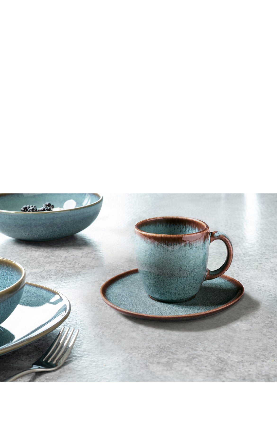 VILLEROY AND BOCH Lave Turkuaz Kahve, Çay Fincanı 0,19 L D’Maison