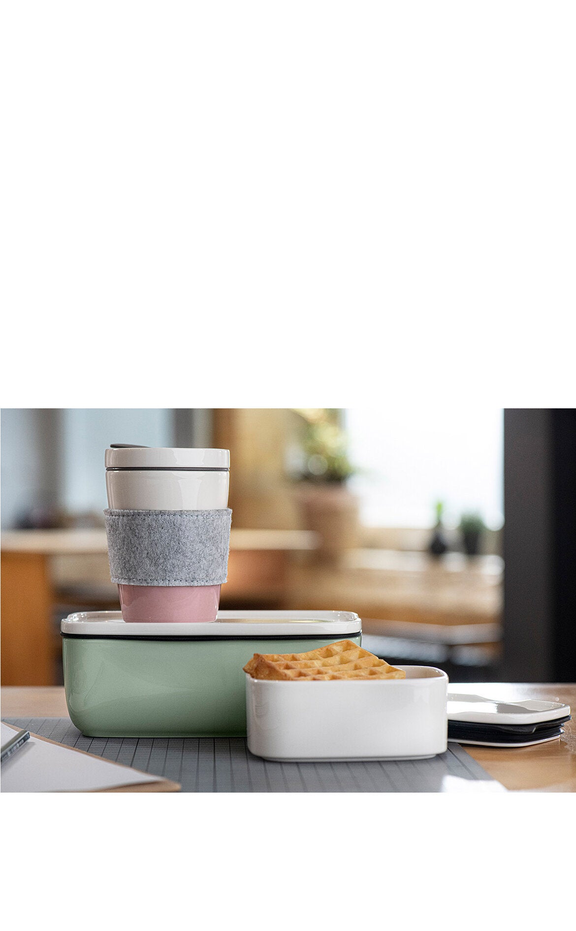 VILLEROY AND BOCH Coffee To Go Pembe Porselen Kupa Termos 0,29L D’Maison