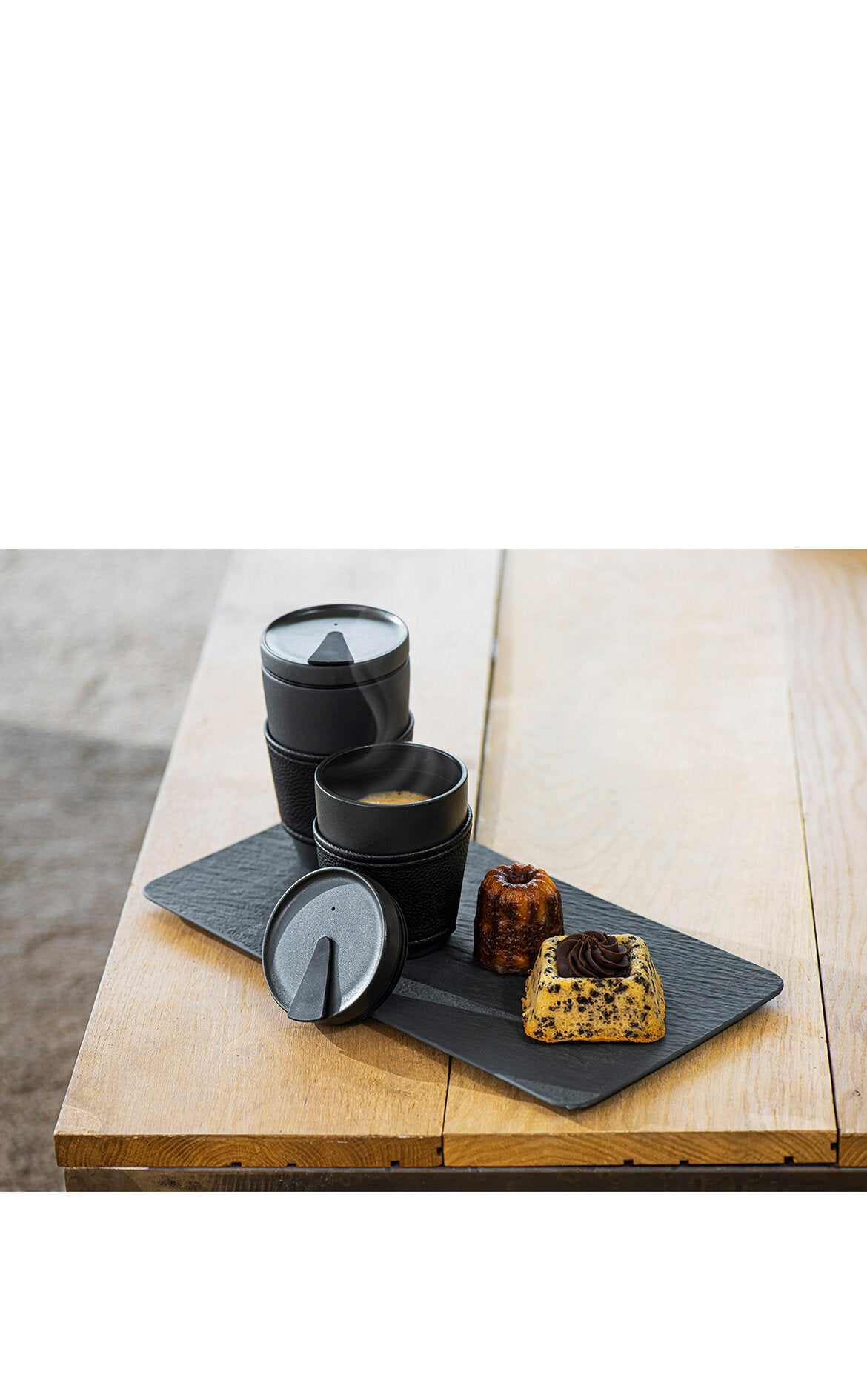 VILLEROY AND BOCH Coffee To Go Siyah Porselen Kupa Termos 0,29L D’Maison