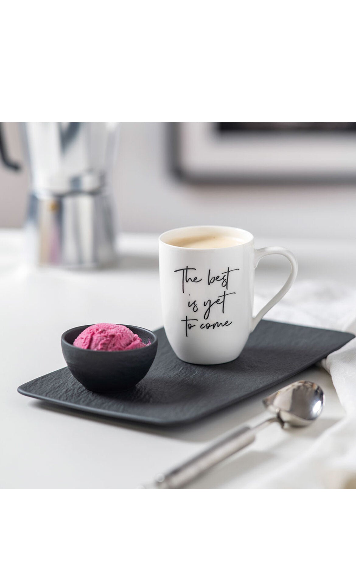 VILLEROY AND BOCH Statement Mesajlı Kupa 'The Best Is Yet To Come' D’Maison