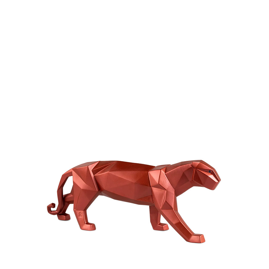 LLADRO Lladro Panter Heykel Metalik Kırmızı D’Maison