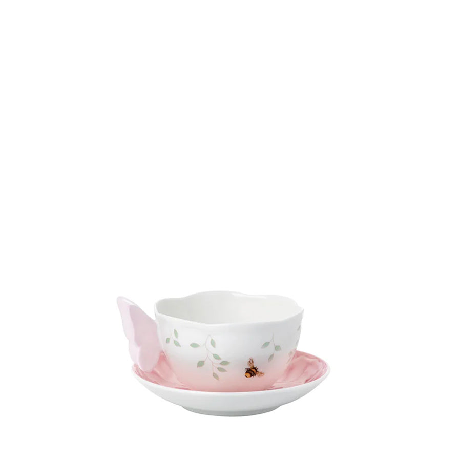 LENOX Butterfly Kahve/Çay Fincanı ve Tabağı, Pembe D’Maison