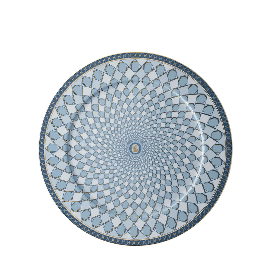 SWAROVSKI X ROSENTHAL Signum Azure Mavi Porselen Servis Tabağı 33 cm D’Maison
