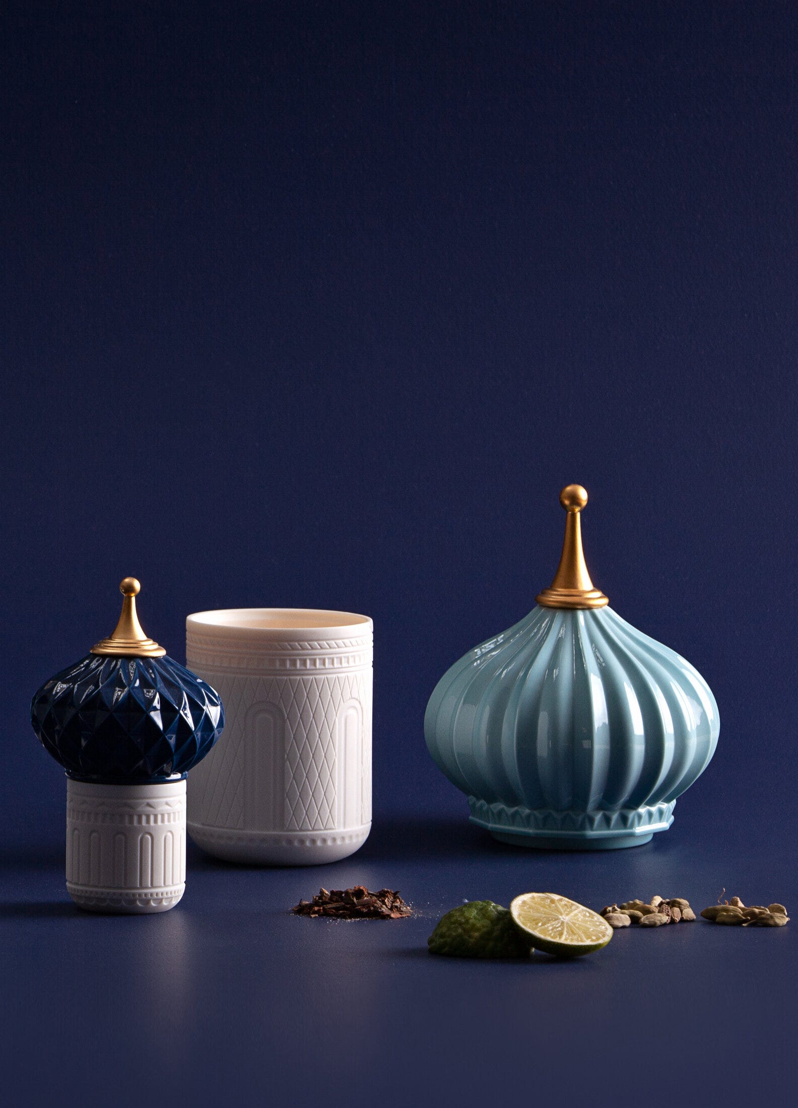 LLADRO Lladro 1001 Gece Mumluk Spire Mavi D’Maison