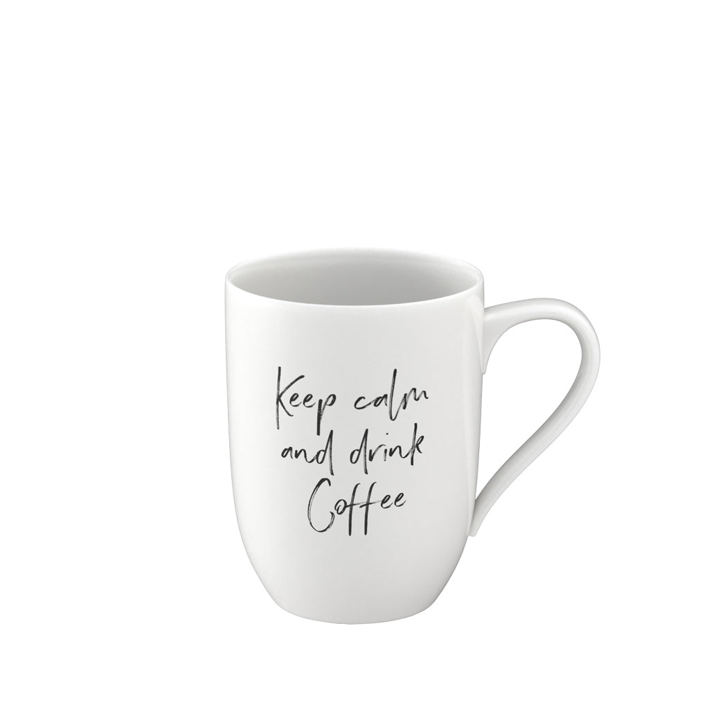 VILLEROY AND BOCH H Statement Mesajlı Kupa 'Keep Calm And Drink Coffee' D’Maison 