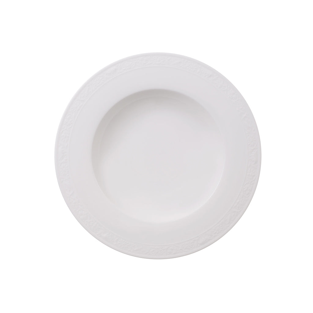 VILLEROY AND BOCH H White Pearl Beyaz Çukur Tabak 24 cm D’Maison 