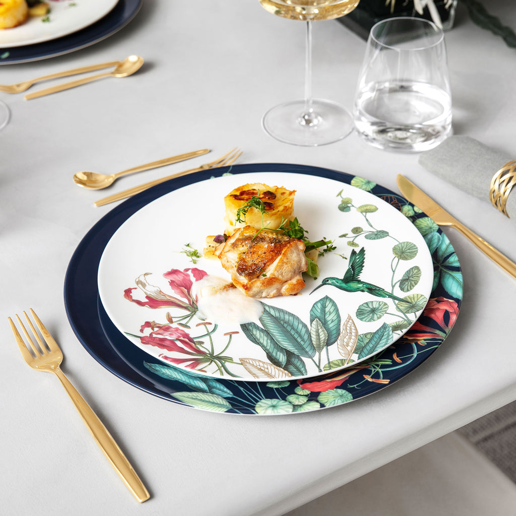 VILLEROY AND BOCH H Avarua Tropik Desenli Pasta Tabağı 22 cm D’Maison 