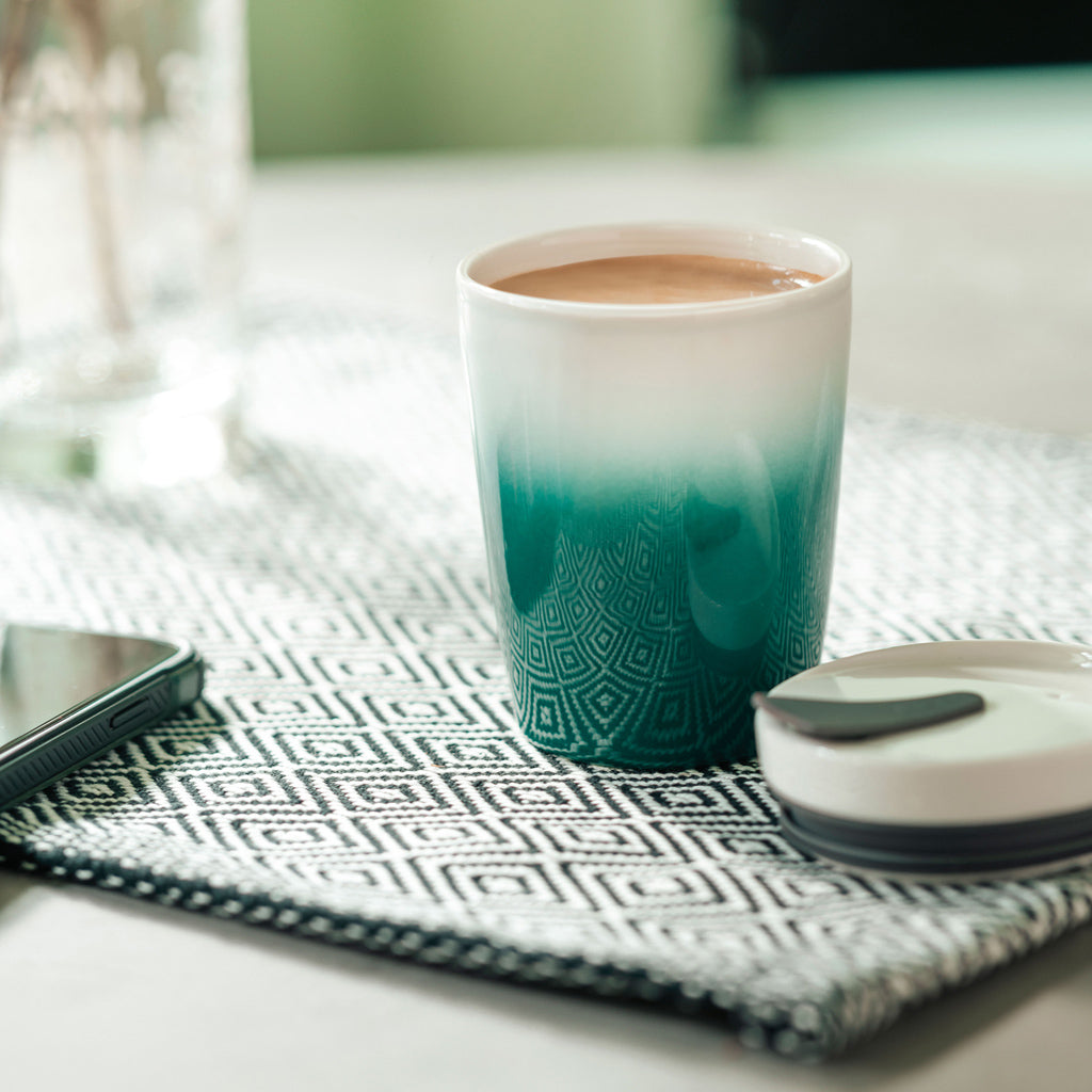VILLEROY AND BOCH H Coffee To Go Yeşil Porselen Kupa Termos 0,29L D’Maison 