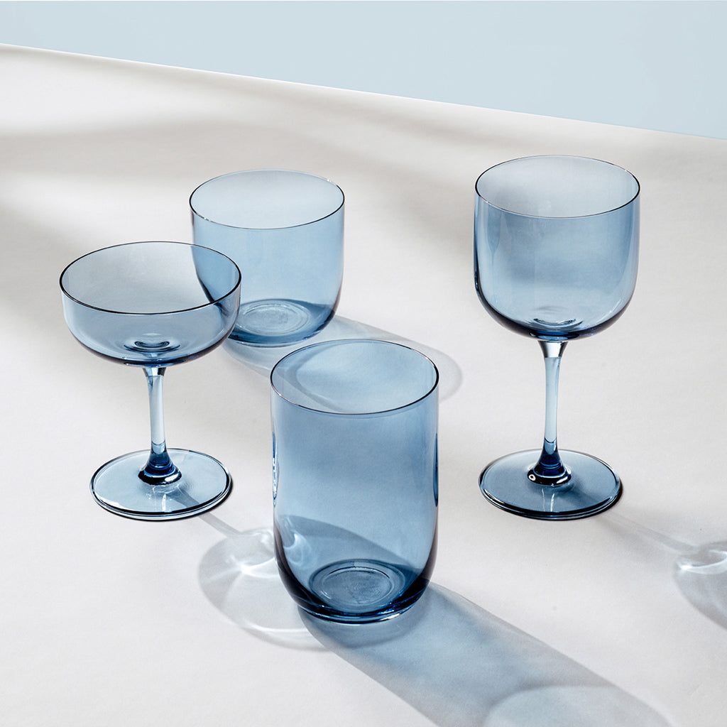 VILLEROY AND BOCH H Like Mavi Kristal Su, Meşrubat Bardağı 2'li Set D’Maison 