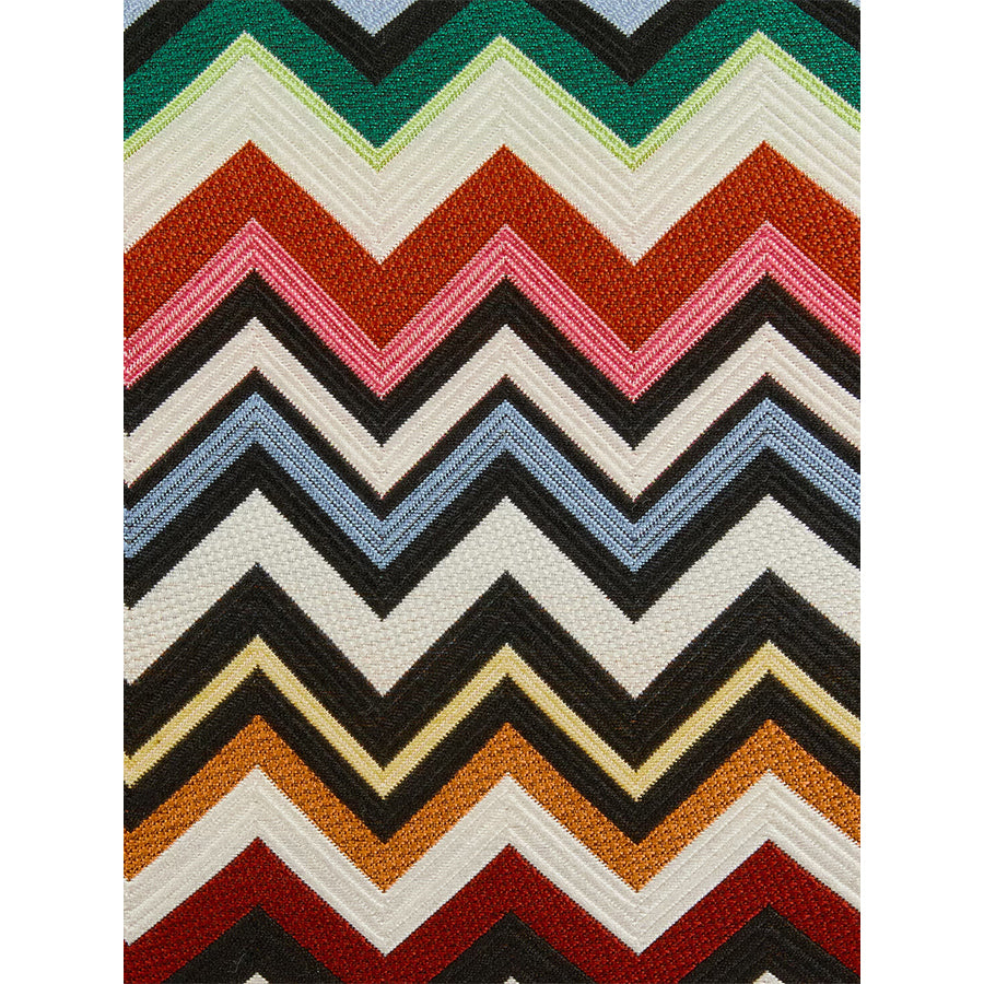 Belfast 100 - Siyah-Turuncu Zigzag Desen Dekoratif Yastık 30x60 cm