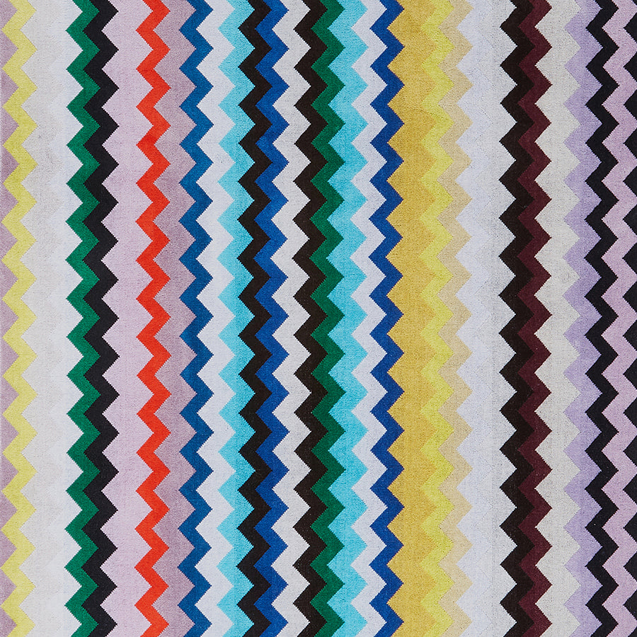 Carlie Çok Renkli Zigzag Desenli Banyo Havlusu