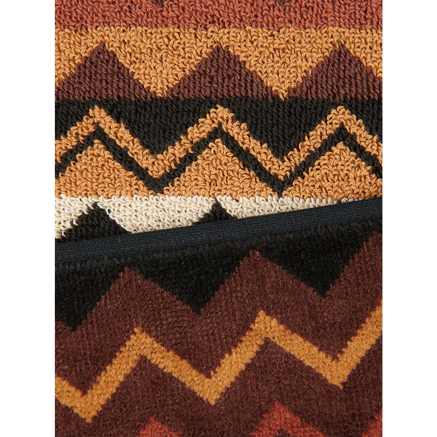 MISSONI HOME Giacomo 160- Siyah Çok Renkli Zigzag Desenli Yüz Havlusu 40 x 70 cm D’Maison 