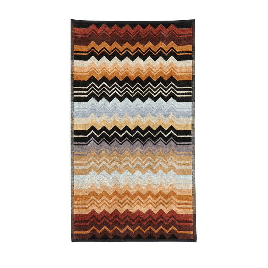 MISSONI HOME Giacomo 160- Siyah Çok Renkli Zigzag Desenli Yüz Havlusu 40 x 70 cm D’Maison 