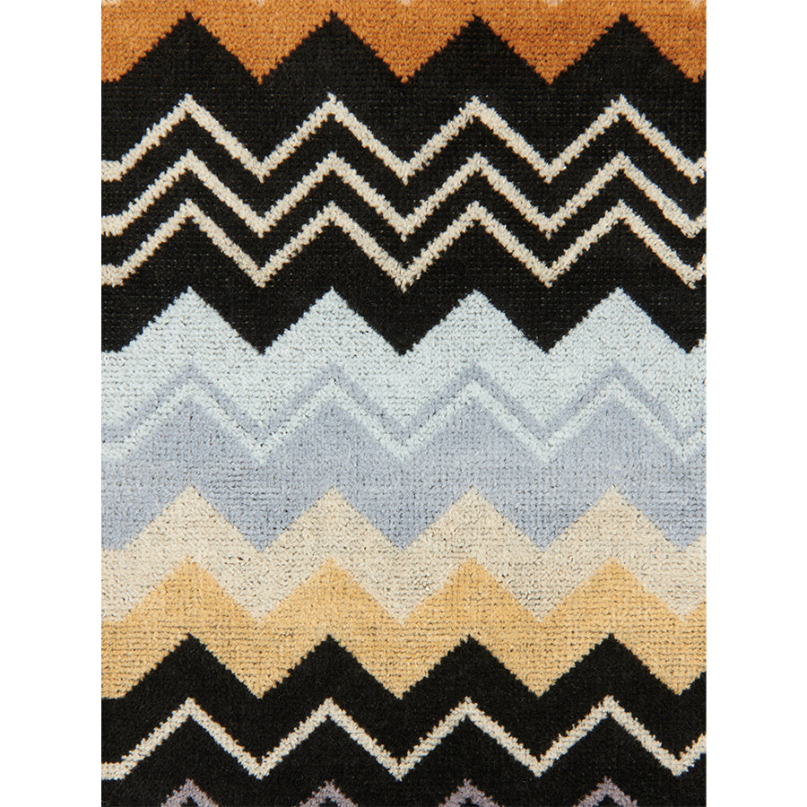 MISSONI HOME Giacomo 160- Siyah Çok Renkli Zigzag Desenli Yüz Havlusu 40 x 70 cm D’Maison 