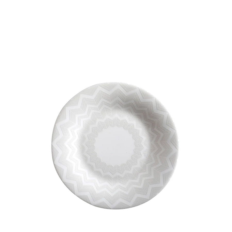 MISSONI HOME Zig Zag White Beyaz Gri, Ekmek Tabağı 15,5 cm D’Maison 