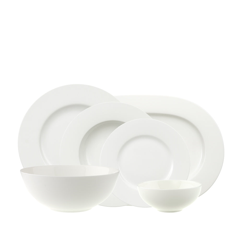 VILLEROY AND BOCH Royal 12 Kişilik Beyaz 51 Parça Porselen Yemek Takımı D’Maison 