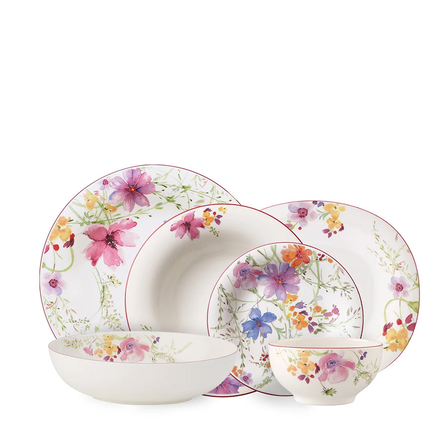 VILLEROY AND BOCH Mariefleur 12 Kişilik 51 Parça Porselen Yemek Takımı D’Maison 