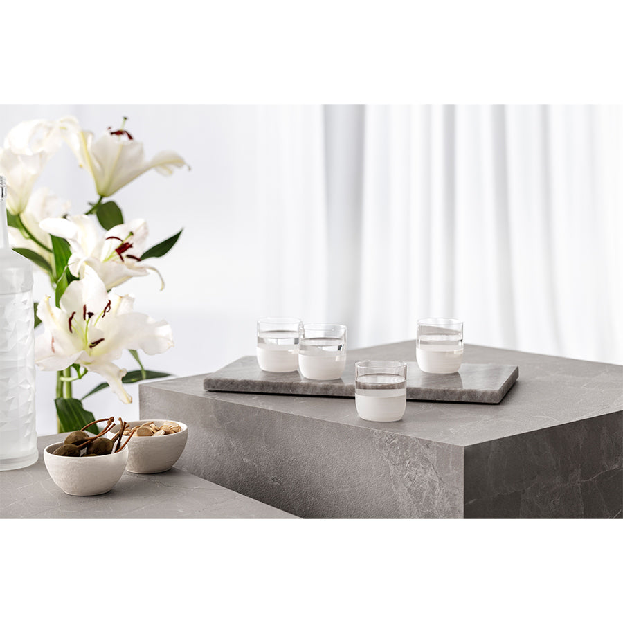 VILLEROY AND BOCH Manufacture Rock Blanc Kristal Su, Viski Bardağı D’Maison 
