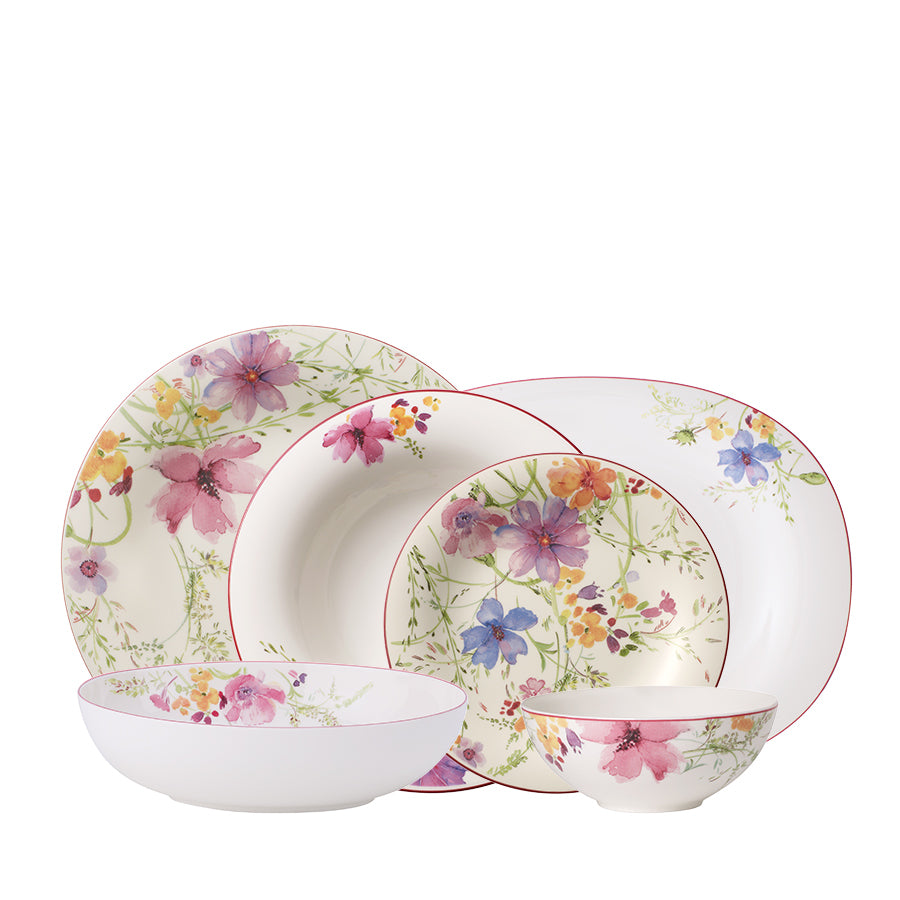 VILLEROY AND BOCH Mariefleur 12 Kişilik 51 Parça Porselen Yemek Takımı D’Maison 