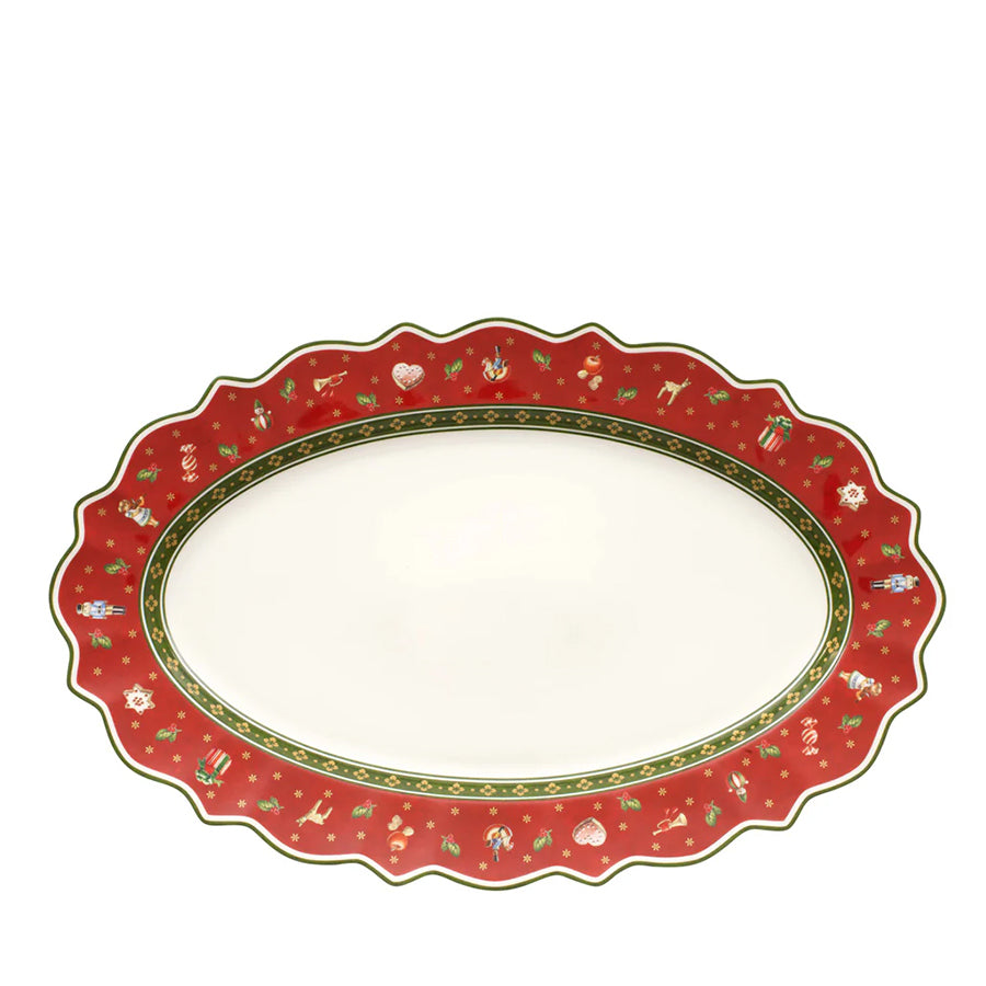 Toy's Delight Yılbaşı Oval Servis Tabağı 50 cm