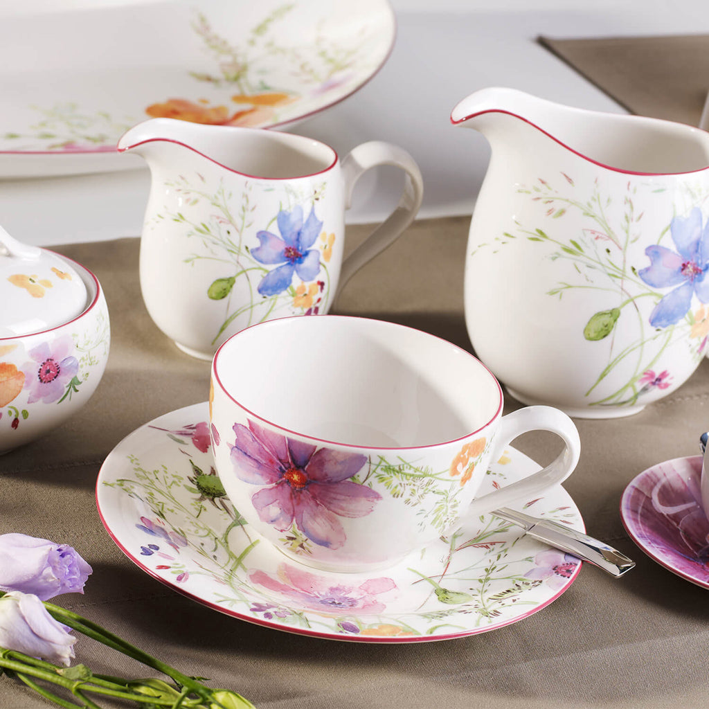 VILLEROY AND BOCH Mariefleur Çiçek Desenli Kahve, Çay Fincanı 0,25 L D’Maison 