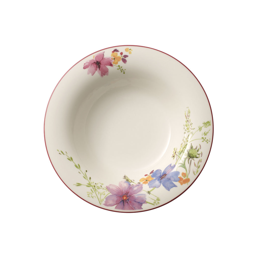 VILLEROY AND BOCH H Mariefleur Çiçek Desenli Çukur Tabak 23 cm D’Maison 