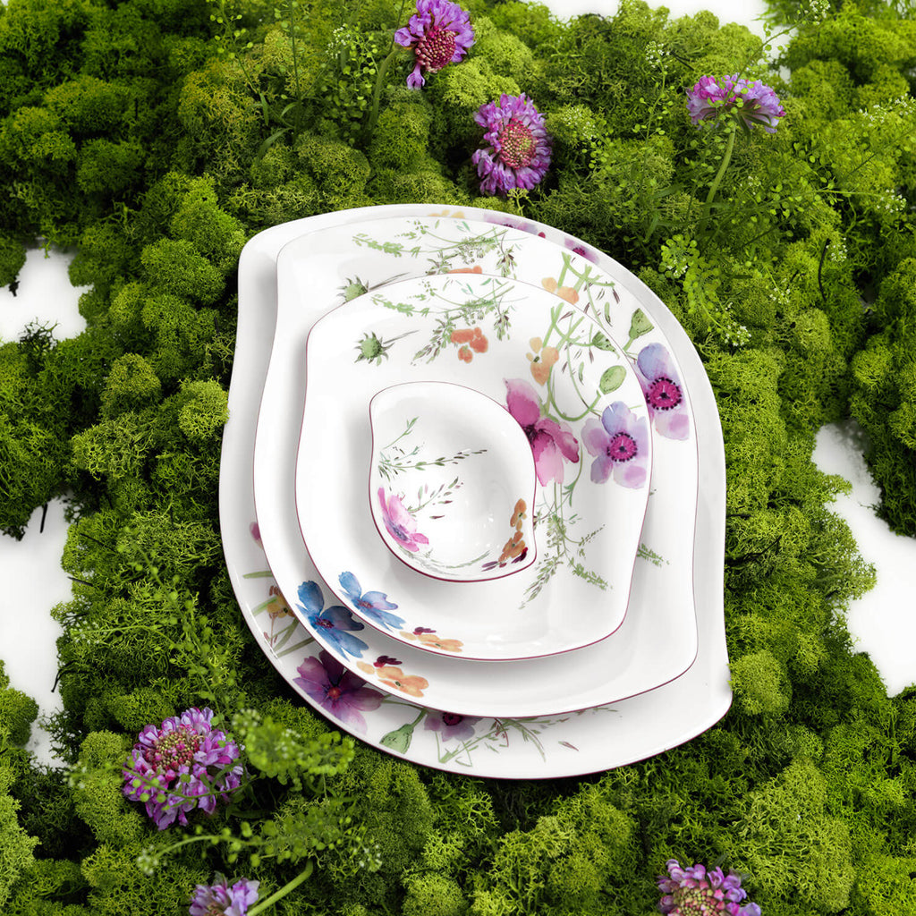 VILLEROY AND BOCH H Mariefleur Çiçek Desenli Servis Kasesi 34 cm D’Maison 