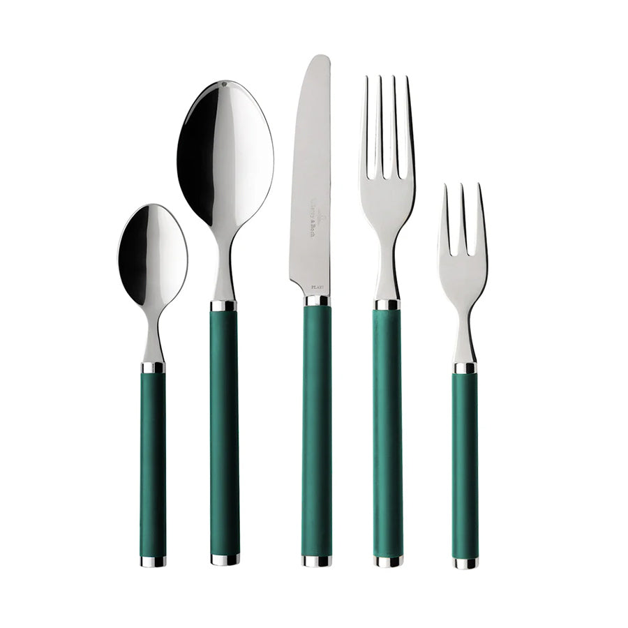 VILLEROY AND BOCH Play! Green Garden 6 Kişilik Çatal Bıçak Takımı 30 Parça D’Maison 