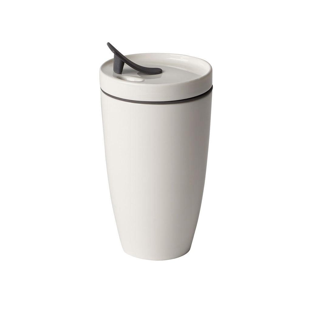 VILLEROY AND BOCH H Coffee To Go Beyaz Porselen Kupa Termos 0,35 L D’Maison 